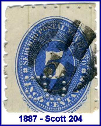 Bartning 1887 perfin