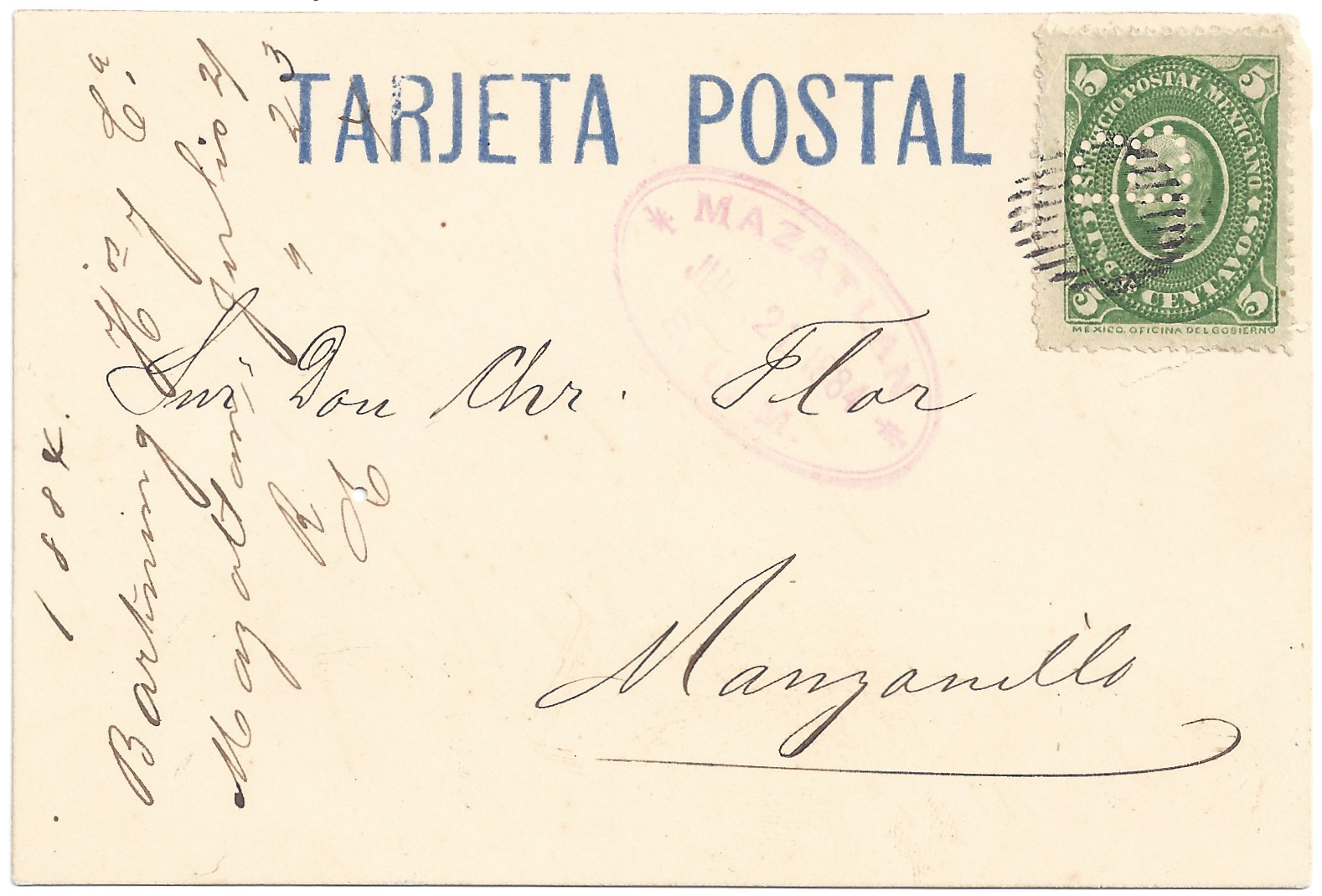 Bartning postcard