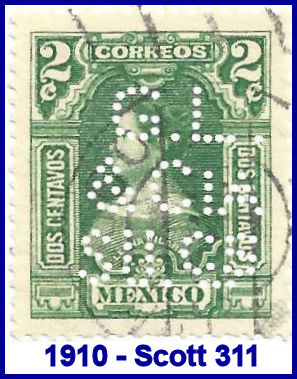 G. Lohse 1910 perfin