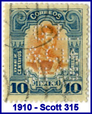 G. Lohse 1910 perfin