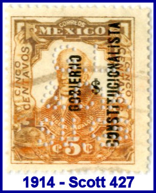 G. Lohse 1914 perfin