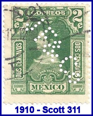 Johannsen Felix 1910 perfin