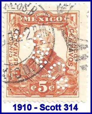 Johannsen Felix 1910 perfin