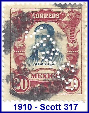 Johannsen Felix 1910 perfin