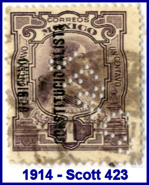 Johannsen Felix 1914 perfin