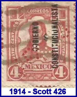 Johannsen Felix 1914 perfin