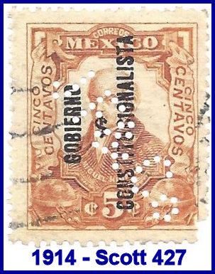 Johannsen Felix 1914 perfin