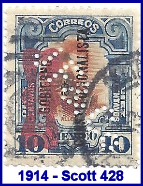 Johannsen Felix 1914 perfin