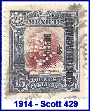 Johannsen Felix 1914 perfin