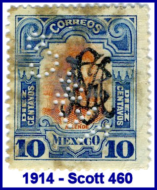 Johannsen Felix 1914 perfin