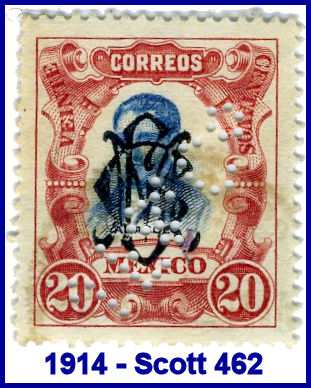 Johannsen Felix 1914 perfin