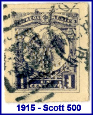 Johannsen Felix 1915 perfin