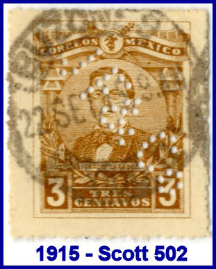 Johannsen Felix 1915 perfin