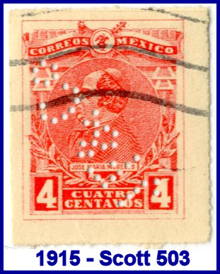 Johannsen Felix 1915 perfin