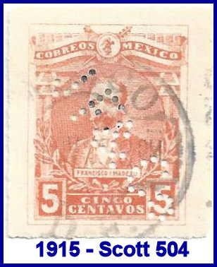 Johannsen Felix 1915 perfin