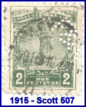 Johannsen Felix 1915 perfin