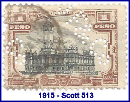 Johannsen Felix 1915 perfin