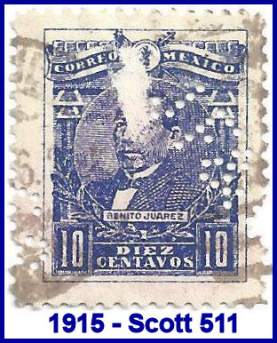 Johannsen Felix 1915 perfin