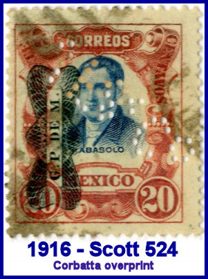 Johannsen Felix 1916 perfin