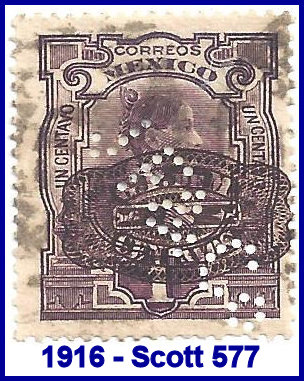 Johannsen Felix 1916 perfin