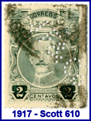 Johannsen Felix 1916 perfin