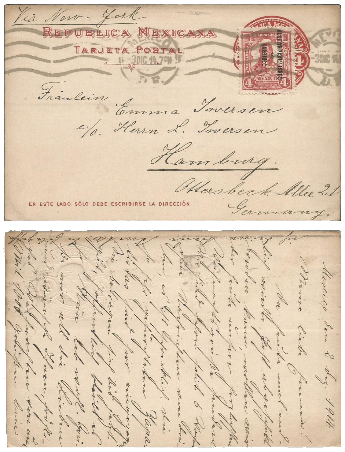 Johanssen Felix postcard