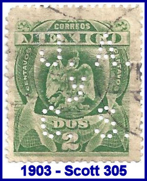 Julio Albert 1903 perfin