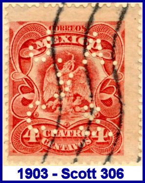 Julio Albert 1903 perfin