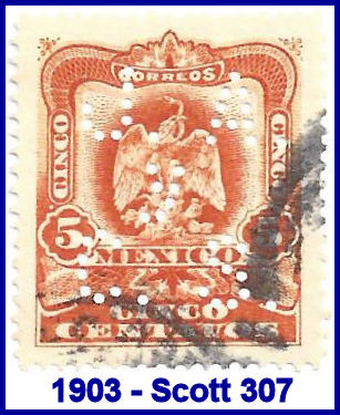 Julio Albert 1903 perfin