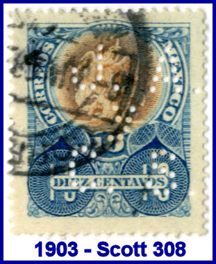 Julio Albert 1903 perfin