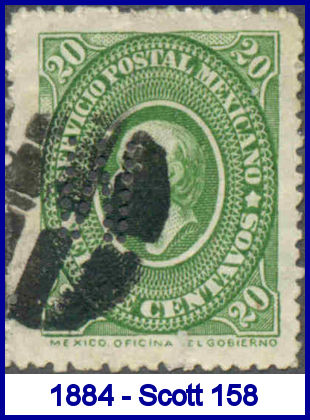 Melcher's 1884 perfin