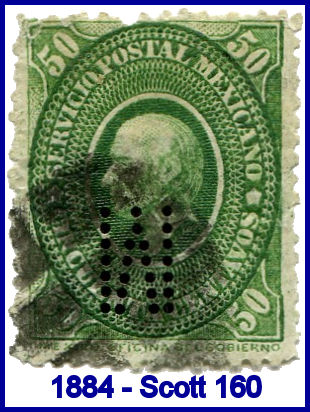 Melcher's 1884 perfin