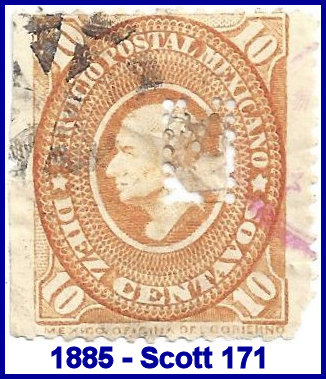 Melcher's 1885 perfin