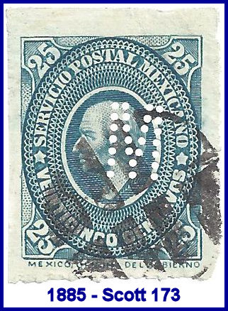 Melcher's 1885 perfin