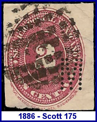 Melcher's 1885 perfin