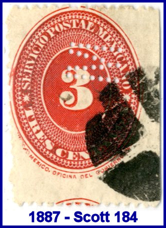 Melcher's 1887 perfin