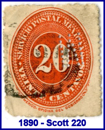 Melcher's 1890 perfin