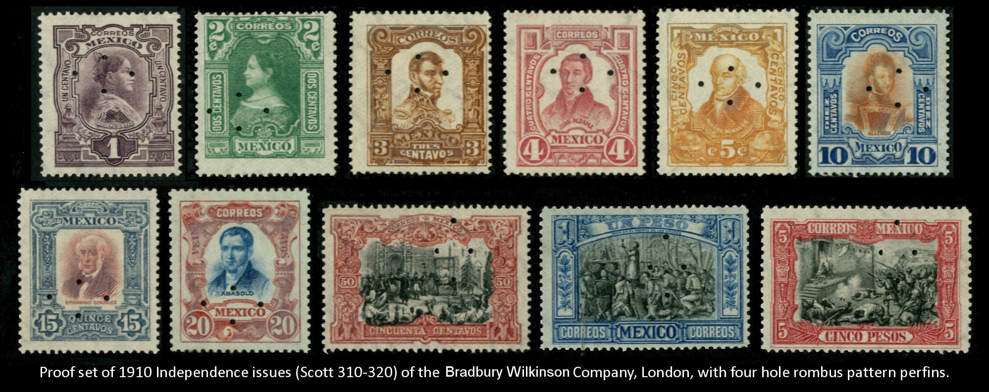 1910 Independence proof set