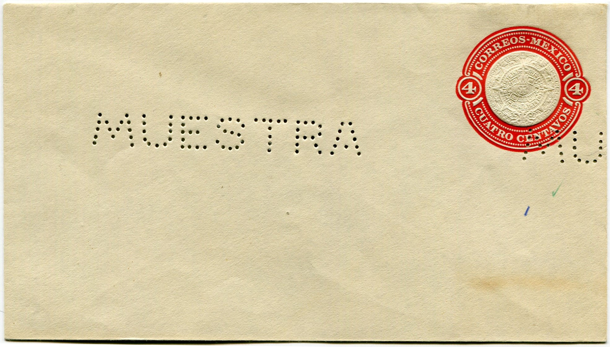 Postal stationery muestra