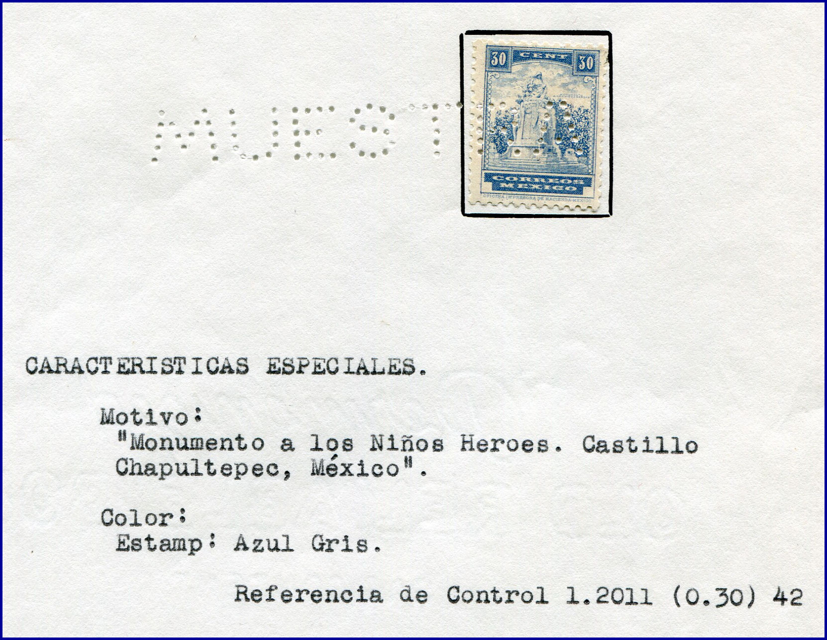 1934 Muestra on Scott 716